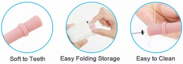 Silicone Drinking Straws With Cleaning Brush