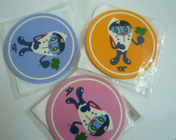 soft pvc coasters