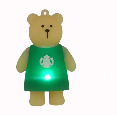 LED cartoon doll silicone key rings LED cartoon doll silicone key rings