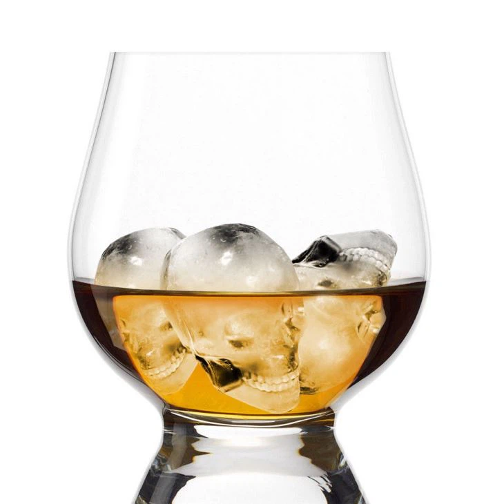 3d Skull Head Silicone Ice Cube Mold Tray Home Bar