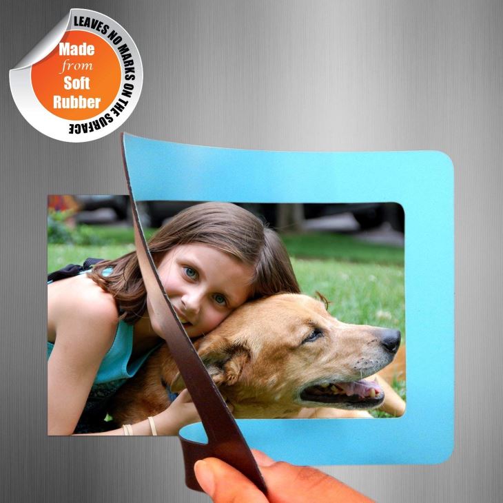 PVC Silicone Fridge Magnets Refrigerator Photo Frame