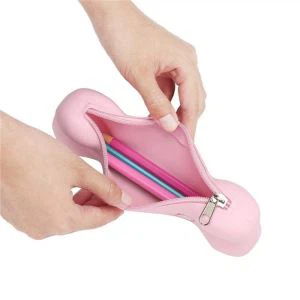 Reklaminis kaulų silikoninis rašiklio pieštuko dėklas