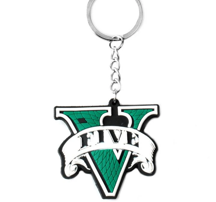 Hot Sell Brand Silicone Keychain Keyring Holders