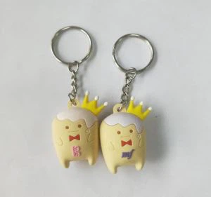 Silikoninis 3D animacinių filmų reklaminis raktų pakabukas