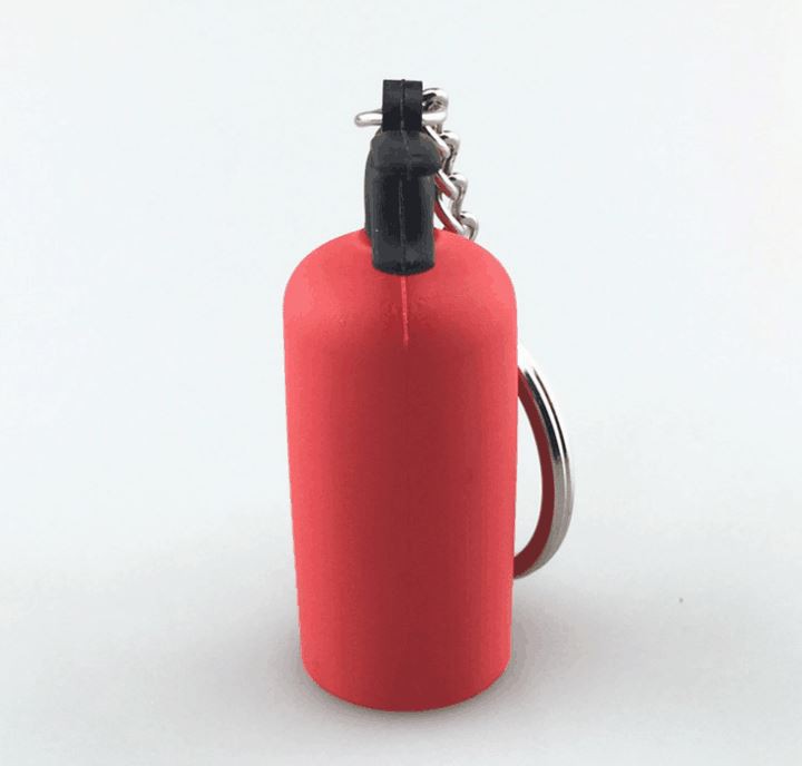Souvenir 3d Pvc Soft Rubber Fire Extinguisher Keychain