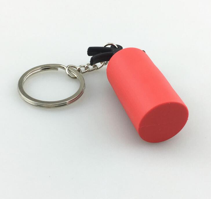Souvenir 3d Pvc Soft Rubber Fire Extinguisher Keychain