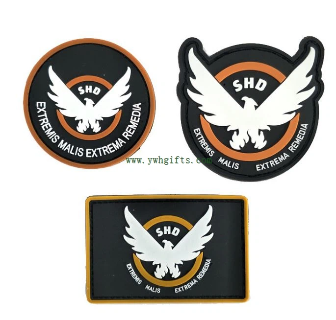 3D PVC gumos moralės pleistrai Prekės Patch Tag