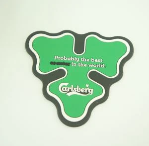 Prekės ženklas Soft PVC Rubber Drinking Tea Coaster