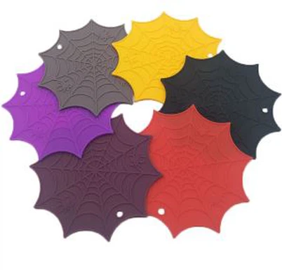 „Cup Mats Hot Pot Pads“ Helovino silikoniniai padėkliukai