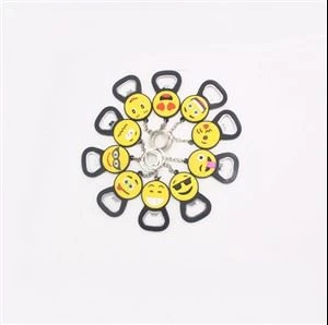 Šaldytuvas Magnetas Minkštas PVC butelių atidarytuvas Keychain 3D gumos butelio atidarytuvas