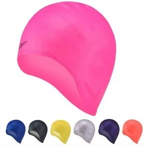 Vandeniui atsparus "Swim Cap Silicone" plaukimo dangtelis suaugusiųjų maudymosi dangteliui