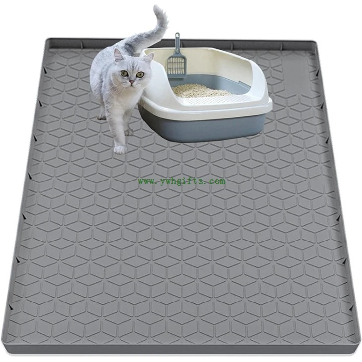 Cusom Silicone Cat Litter Mat Waterproof Trapping Mats suppliers