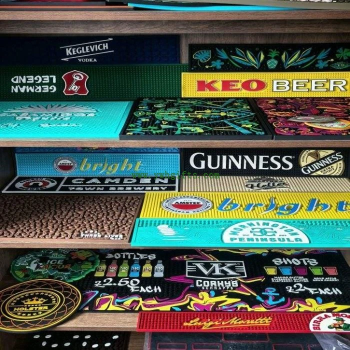 Large Custom Reusable Non-Slip Silicone Bar Counter Mat high quality